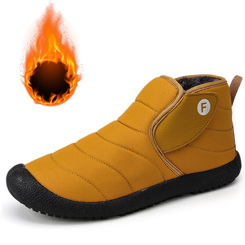 Men Boots Non-slip Rubber Winter Shoes For Men Snow Boots Waterproof Winter Footwear Size 47 Slip On Unisex Ankle Winter Boots