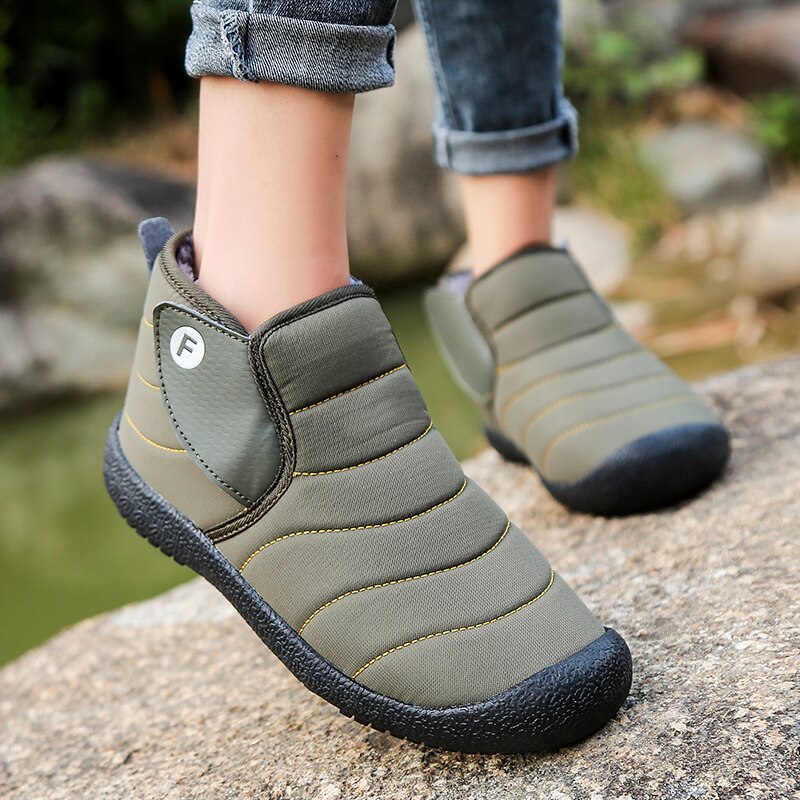 Men Boots Non-slip Rubber Winter Shoes For Men Snow Boots Waterproof Winter Footwear Size 47 Slip On Unisex Ankle Winter Boots