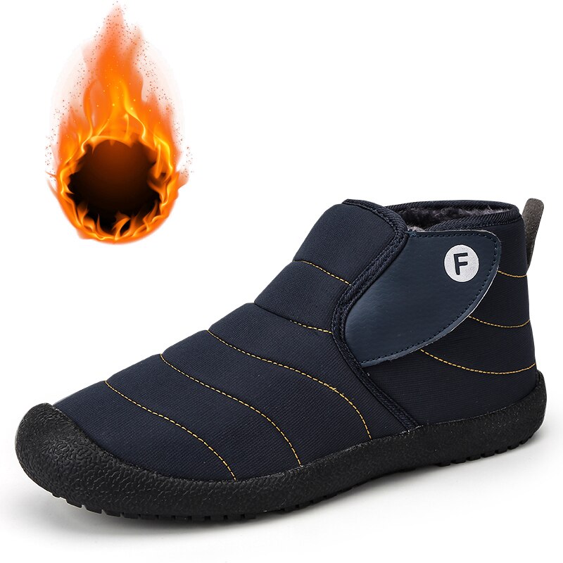 Men Boots Non-slip Rubber Winter Shoes For Men Snow Boots Waterproof Winter Footwear Size 47 Slip On Unisex Ankle Winter Boots