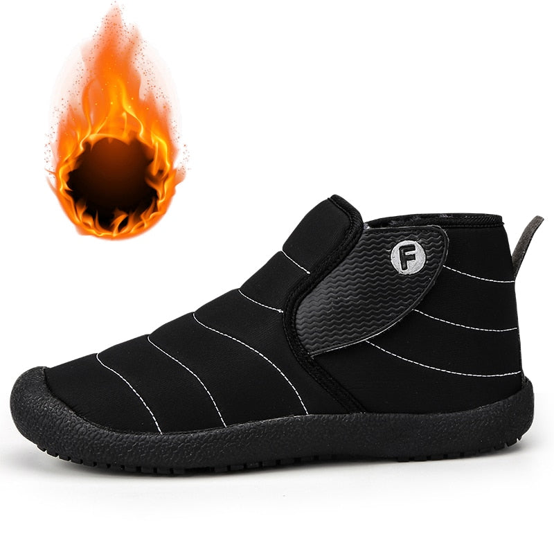 Men Boots Non-slip Rubber Winter Shoes For Men Snow Boots Waterproof Winter Footwear Size 47 Slip On Unisex Ankle Winter Boots